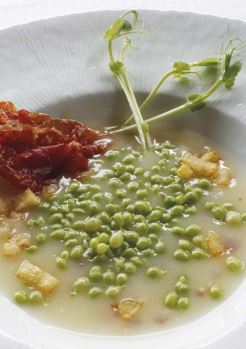 Recetas - Verduras Y Legumbres - Guisantes De Lágrima Con Ibérico